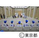 表敬訪問（中野区学童軟式野球チーム「コンバッツ」）