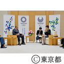 訪問（IOC調整委員会委員長ジョンコーツ氏）