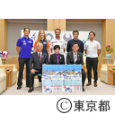 表敬訪問（WERIDE三宅島エンデューロレース2019招聘ライダー）