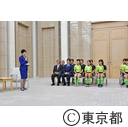 表敬訪問（ラグビー東京都女子代表・中学生）