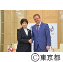 面会（国際パラリンピック委員会会長 アンドリュー・パーソンズ氏）