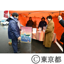 視察（豊洲市場 Oishii 土曜マルシェ）