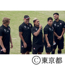 ラグビー日本代表チームと地域の交流イベント