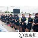 ラグビー日本代表チームと地域の交流イベント