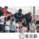ラグビー日本代表チームと地域の交流イベント
