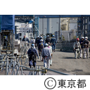 建設中の有明体操競技場