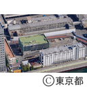 築地市場と豊洲市場の空撮