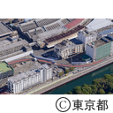 築地市場と豊洲市場の空撮