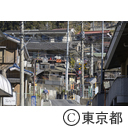 奥多摩駅周辺の街並み