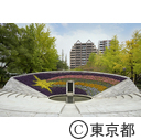 「東京空襲犠牲者を追悼し平和を祈念する碑」花壇