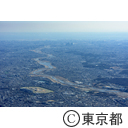 空撮 東京競馬場と多摩川