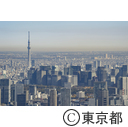 空撮 東京スカイツリーとビル群