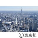 空撮 東京スカイツリーとビル群