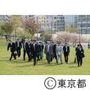 知事視察（汐入公園）