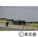知事視察（浮島太陽光発電所）