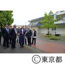 知事視察（諏訪商店街）