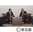 知事視察（情報通信研究機構）