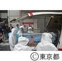 知事視察（エボラ出血熱対応訓練）