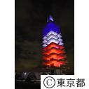 駒沢オリンピック公園記念塔（ライトアップ）