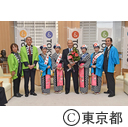 表敬訪問（第61回伊豆大島椿まつりキャンヘ?ーン）