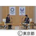 面会（熊本県知事 蒲島郁夫氏・くまモン）
