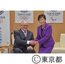面会（国際パラリンピック委員会フィリップ・クレイバン会長）