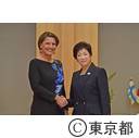 表敬訪問（フィンランド運輸通信大臣 アンネ・ベルネル氏）