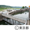 羽村取水堰の取水口（第一水門）