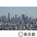 練馬区役所展望台からサンシャインシティ方面を望む