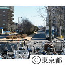花小金井駅近くの新五日市街道