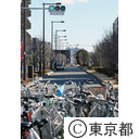 花小金井駅近くの新五日市街道