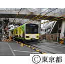高架工事が進む板橋区の大山駅脇の踏み切り